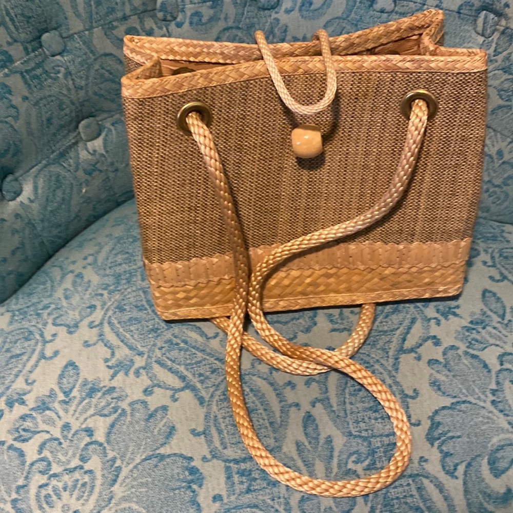Eldena’s collection. straw , handcrafted bag. Never used. Excellent condition.